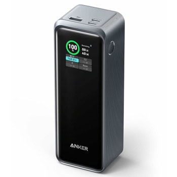 Външна батерия /power bank/ Anker A1340011, 27 650mAh, черна, 1x USB-A, 2x USB-C, 250W | JAR Computers Anker Prime A1340011