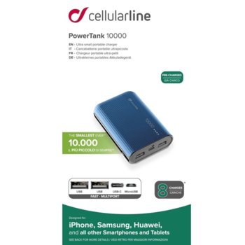 Cellular Line PowerTank 10000 blue IT6016