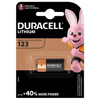 Батерия литиева Duracell CR123A, 3V, 1бр. | JAR Computers Батерия литиева Duracell CR123A 3V 1бр