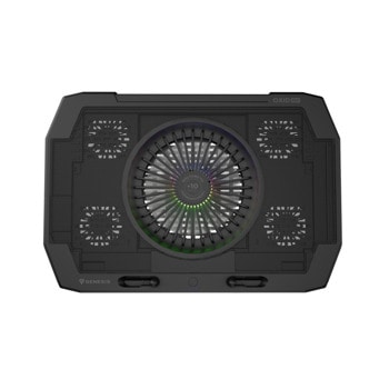 Охлаждаща поставка за лаптоп Genesis Oxid 850, до 17.3" (43.18 cm), 5 вентилатора, USB, черна | JAR Computers Genesis Laptop Cooling Pad Oxid 850