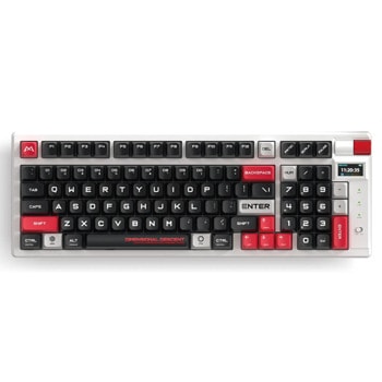 Клавиатура Marvo Monka Storm KG991W, безжична, механична, сини Jixian суичове, гейминг, RGB подсветка, бяла, Bluetooth, USB | JAR Computers Marvo Monka Storm KG991W