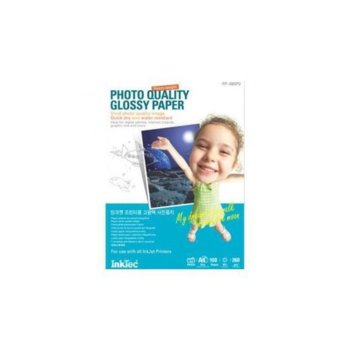 Фото Хартия INKTEC Glossy film, Гланцирана, A4, 260 g/m2, 100л. | JAR Computers Хартия INTEC Glossy film, 100sh, A4