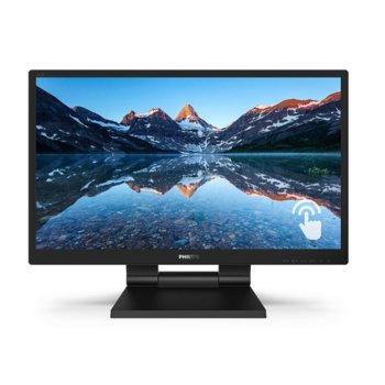 Монитор Philips 242B9T, 23.8" (60.45 cm), IPS тъч дисплей, Full HD, 5ms, 50000000:1, 250cd/m2, HDMI, DisplayPort, VGA, DVI-D, USB | JAR Computers Philips 242B9T