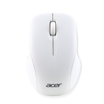 Мишка Acer Wireless Optical Mouse, оптична, 1000 DPI, безжична, USB, бяла | JAR Computers Acer Wireless Optical Mouse Moonstone White