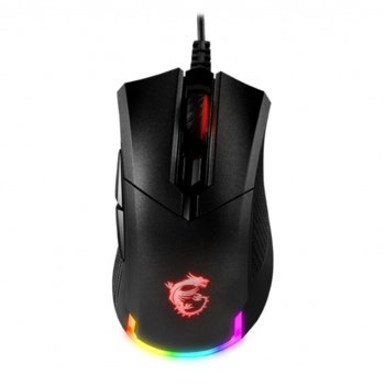 Мишка MSI Clutch GM50, оптична(7200dpi), USB, черна, RGB | JAR Computers MSI GAMING MOUSE CLUTCH GM50
