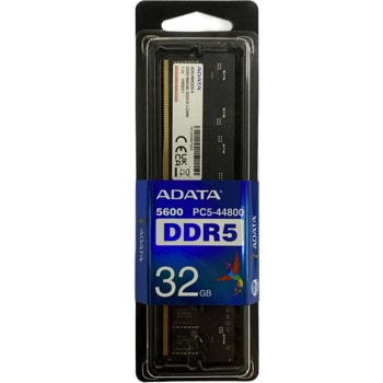 Памет 32GB DDR5 5600MT/s, ADATA AD5U560032G-S, 1.1V | JAR Computers ADATA 32GB DDR5