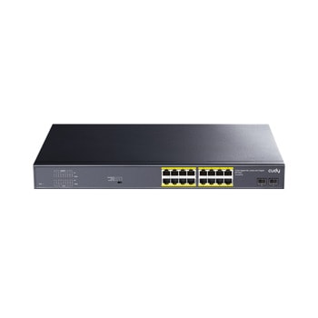 Суич Cudy GS1020PS2, 52000 Mbps, 18 порта, 16x 10/100/1000 Mbps RJ-45, 2x SFP 100/100/1000 Mbps | JAR Computers Суич Cudy GS1020PS2