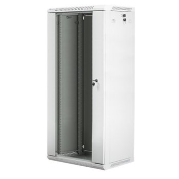 Комуникационен шкаф Lanberg WF01-6427-10S, 19", 27U, 600 x 450 x 1307, сив | JAR Computers Lanberg WF01-6427-10S
