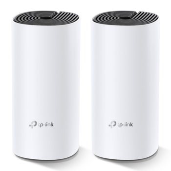 Безжична Wi-fi система TP-Link Deco M4 AC1200 (2-pack), 1167Mpbs, 2.4GHz 300Mbps/5GHz 867 Mbps, Wireless AC, 2x GBE, 2 вътрешни антени, Bluetooth | JAR Computers Wi-fi система TP-Link Deco M4 AC1200 (2-pack)