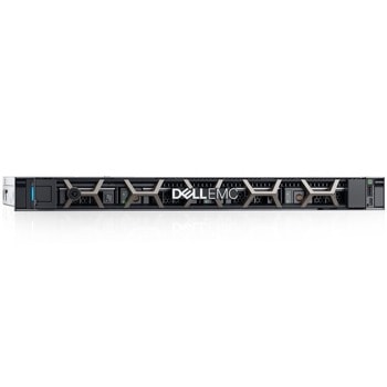 Сървър Dell PowerEdge R240 (PER240CEEM02-CFG02-14), четириядрен Coffee Lake Intel Xeon E-2244G 3.8/4.8 GHz, 16GB ECC RDIMM, 1TB HDD, 2x 1GbE LOM, 2x USB 3.0, 450W PSU image