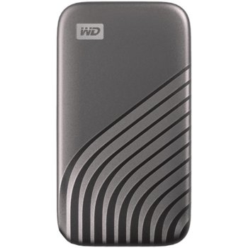 Памет SSD 2TB, Western Digital My Passport External SSD (WDBAGF0020BGY-WESN), USB 3.2 Gen 2 Type C, 2.5" (6.35 cm), скорост на четене 1050MB/s, скорост на запис 1000MB/s, външна, сив | JAR Computers Western Digital WDBAGF0020BGY-WESN