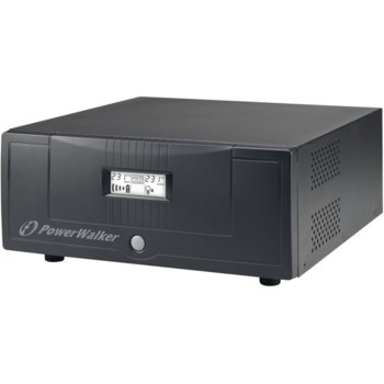 Инвертор PowerWalker 700 PSW, 700 VA/500 W, от 170 - 280 VAC (narrow range)/90 - 280 VAC (wide range) към VAC 230V, работи с външни батерии, шуко | JAR Computers Инвертор POWERWALKER 700 PSW 700 VA
