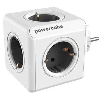 Разклонител DesignNest PowerCube Original 1100GY, 5 гнезда, тип "куб", бял | JAR Computers DesignNest PowerCube Original 1100GY
