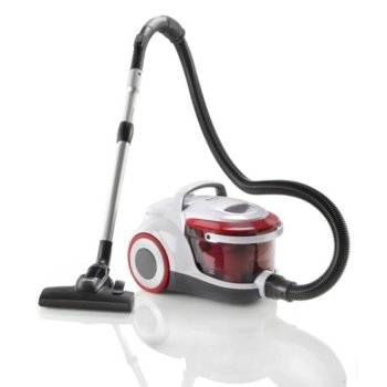Прахосмукачка Gorenje G.FORCEAQUA, без торба, 800 W, 3 л. капацитет на контейнера, енергиен клас B, двоен HEPA филтър, ByPass мотор, бял/червен | JAR Computers Gorenje VCEB01GAWWF