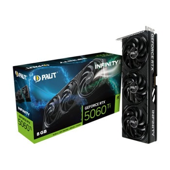 Видео карта Nvidia GF RTX 5060 Ti, 8GB, Palit Infinity 3, PCI-E 5.0, GDDR7, 128-bit, DisplayPort, HDMI | JAR Computers Palit NE7506T019P1-GB2062S