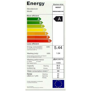 Пералня със сушилня Indesit XWDE 861480X WWGG