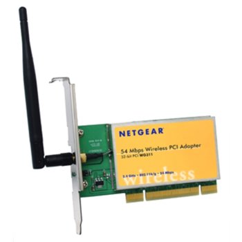 NETGEAR WG311, 54Mbps, Wireless PCI Adapter