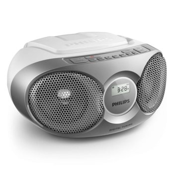 CD радиокасетофон Philips AZ215S, CD, FM, 3W (RMS) | JAR Computers Philips AZ215S