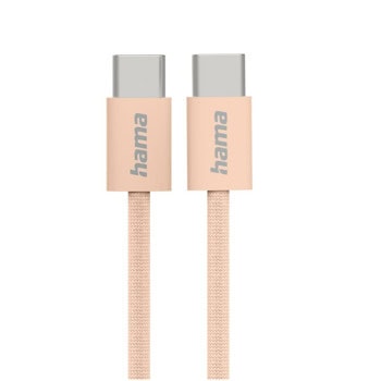 Кабел HAMA-201727, от USB C(м) към USB C(м), 1m, оранжев | JAR Computers кабел hama-201727 оранжев