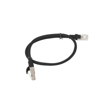 Lanberg patch cord CAT.5E 0.5m, black