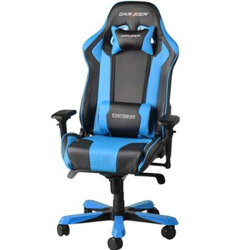 Геймърски стол DXRacer King OH/KF06/NB, черен/син | JAR Computers DXRacer King OH/KF06/NB