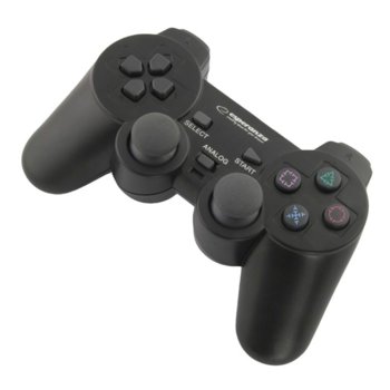 Геймпад Esperanza Corsair (EG106), за PC/PS2/PS3, USB, черен | JAR Computers Esperanza Corsair EG106