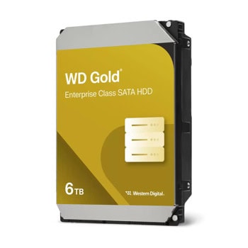 Твърд диск 6TB Western Digital Gold Enterprise, SATA 6Gb/s, 7200 rpm, 256MB кеш, 3.5" (8.89cm) | JAR Computers Western Digital Gold Enterprise 6TB WD6004FRYZ
