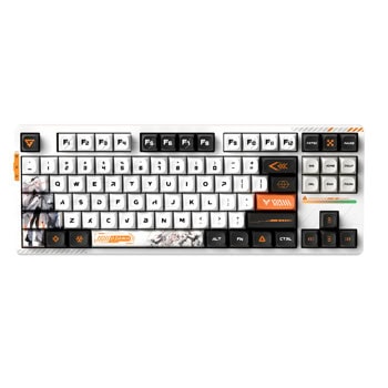 Клавиатура VGN V87 PRO Diana, безжична, механична, гейминг, RGB подсветка, Aniya суичове, бяла, USB, Wireless, Bluetooth | JAR Computers Клавиатура VGN V87 PRO Diana бяла