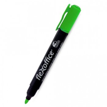 Перманентен маркер FlexOffice PM03 зелен