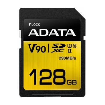 Карта памет 128GB SDXC, A-Data Premier ONE, Class 10, UHS-II, U3, скорост на четене до 290MB/s, скорост на запис до 260MB/s | JAR Computers A-Data 128GB Premier ONE ASDX128GUII3CL10-C
