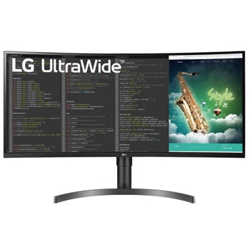 Монитор LG 35WN75CP-B, 35" (88.90cm), VA панел, 100Hz, QHD, 5ms, 300cd/m2, HDMI, DP, USB-C, USB 3.0 | JAR Computers Монитор LG 35WN75CP-B