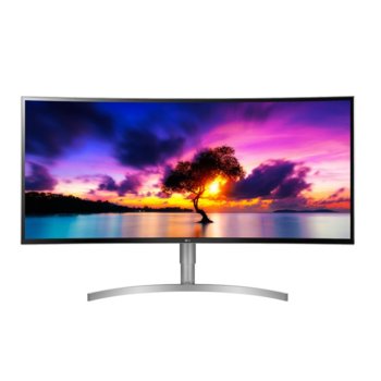 Монитор LG 38WK95C-W, 37.5" (95.25 cm) IPS панел, 75Hz, QHD 4K, 5ms, 1 000 000:1, 300cd/m2, Display Port, 2x HDMI, 2x USB 3.0, USB Type C | JAR Computers LG 38WK95C-W