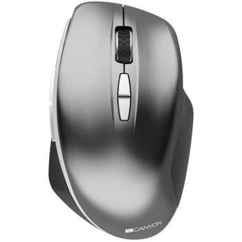 Мишка Canyon CNS-CMSW21DG, безжична, оптична (1600 dpi), 7 бутона, USB, сива | JAR Computers Canyon CNS-CMSW21DG
