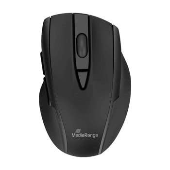 Мишка MediaRange MROS217, оптична (2400 dpi), безжична, Bluetooth, черна | JAR Computers Мишка MediaRange MROS217