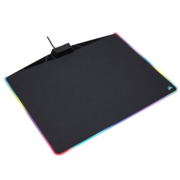 Подложка за мишка Corsair Gaming MM800 RGB Polaris, гейминг, черна, RGB подсветка, 350mm x 260mm x 5mm image