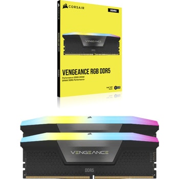 Памет 32GB (2x16GB) DDR5 6000MT/s, Corsair Vengeance RGB CMH32GX5M2D6000C36, 1.35V | JAR Computers Corsair 32GB Vengeance RGB CMH32GX5M2D6000C36