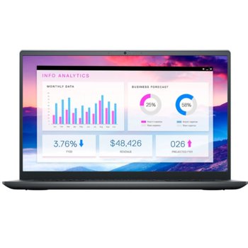 Лаптоп Dell Vostro 5410 (N4003VN5410EMEA01_2201_WIN-14)(сив), четириядрен Tiger Lake Intel Core i7-11370H 3.3/4.8 GHz, 14" (35.56 cm) Full HD Anti-Glare Display & nVidia MX450 2GB, (HDMI), 8GB DDR4, 512GB SSD, 1x USB 3.2 type C, Windows 10 Pro | JAR Computers Dell Vostro 5410 N4003VN5410EMEA01_2201_WIN-14