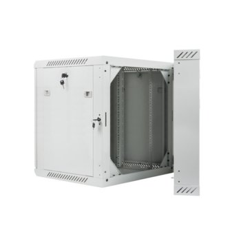 Комуникационен шкаф Lanberg WF02-6612-10S, 19", 12U, 600 x 600 x 640.3 mm, сив | JAR Computers Lanberg WF02-6612-10S