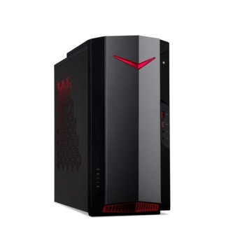 Настолен компютър Acer Nitro N50-610 (DG.E22EX.00P), шестядрен Comet Lake Intel Core i5-10400F 2.9/4.3 GHz, GeForce GTX1650 4GB DDR6, 8GB DDR4, 512GB SSD, 1x USB 3.2 Gen 2 Type-C, No OS | JAR Computers Acer Nitro N50-610 DG.E22EX.00P