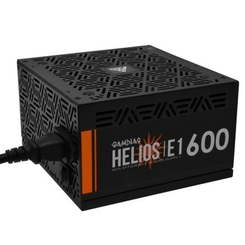 Захранване Gamdias HELIOS-E1-600, 600W, Active PFC, 80 Plus CE, 120mm вентилатор | JAR Computers Gamdias HELIOS-E1-600