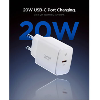 spigen essential pd 20w бял
