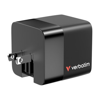 Verbatim GaN Wall Charger 65W 2 Port 32217
