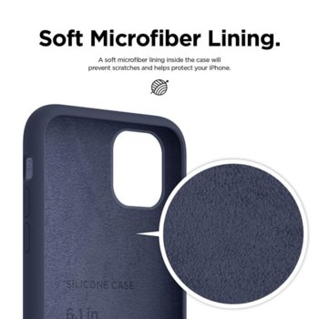 Elago Soft Silicone iPhone11 darkblue ES11SC61-JIN