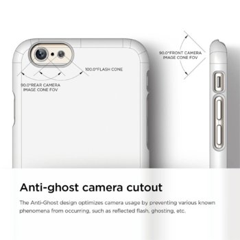 Elago S6P Slim Fit 2 Case + HD Clear Film white