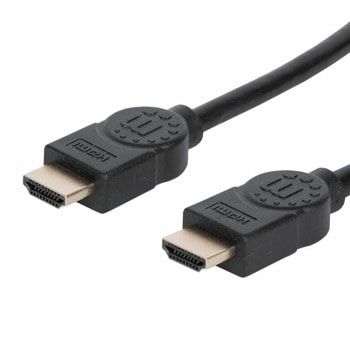 Кабел Manhattan 354097, от HDMI(м) към HDMI(м), 1м, черен, 8K@60Hz | JAR Computers MANHATTAN 354097