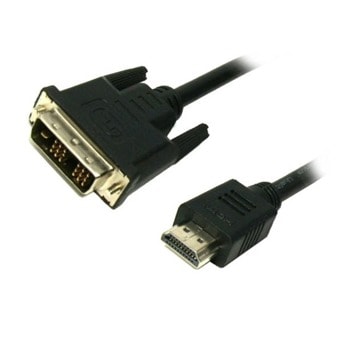 Кабел MediaRange MRCS118, от HDMI (м) към DVI (м), 2m, черен, позлатени конектори | JAR Computers MEDIARANGE MRCS118