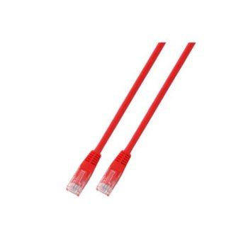 Пач кабел UTP EFB Elektronik, 1m, Cat 5E, пач-кабел, червен | JAR Computers EFB Elektronik RJ45 U/UTP Cat.5e 1.0m red K8096.1