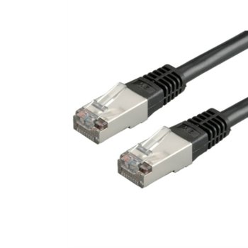 Пач кабел Roline 21.99.1325, SFTP, cat.6, 0.5m, черен | JAR Computers ROLINE 21.99.1325 S/FTP Patch Cat.6 0.5 м Черен