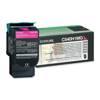 КАСЕТА ЗА LEXMARK OPTRA C 540 series/X540 series - Magenta - Return program cartridge High Yield - P№ C540H1MG - заб.: 2000k | JAR Computers КАСЕТА ЗА LEXMARK OPTRA C 540 series/X540 series