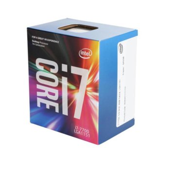 Процесор Intel Core i7-7700 четириядрен (3.6/4.2GHz, 8MB Cache, 350MHz-1.15GHz GPU, LGA1151) BOX, с охлаждане | JAR Computers Intel Core i7-7700 3.6/4.2GHz 8MB LGA1151 BOX